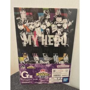 My Hero Academia UA High School File Folder Set Ichiban Kuji Brand New